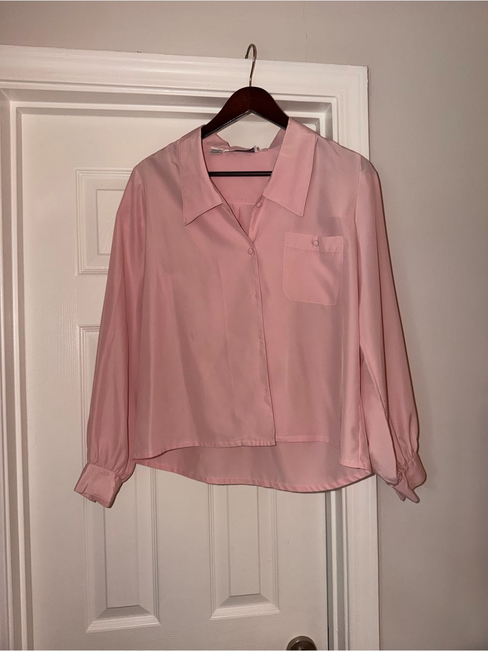 Joseph Soft Pink Button-Down Blouse